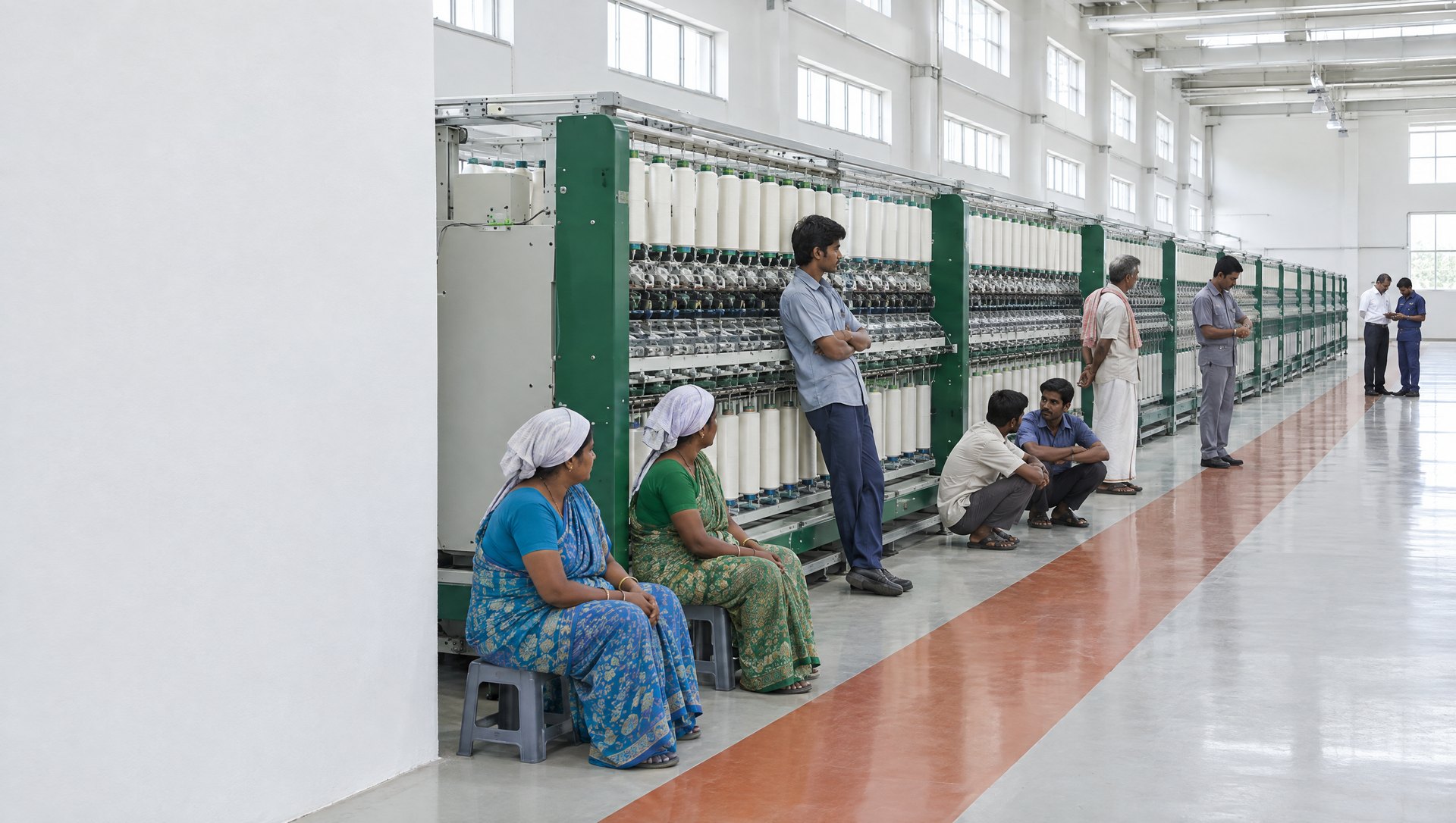 A silent spinning mill, the whole shift waiting beside the stopped machines; then the small sheared part in an engineer's palm.